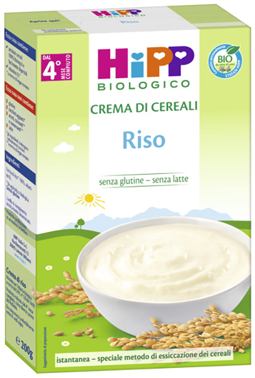 HIPP BIO CREMA CEREALI RISO 200 G - Farmacia-flash.it