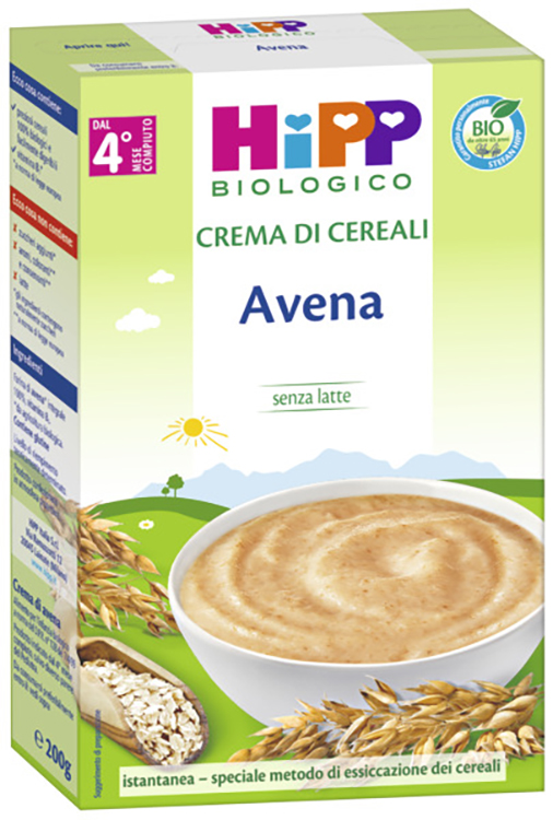 HIPP BIO CREMA CEREALI AVENA 200 G - Farmacia-flash.it