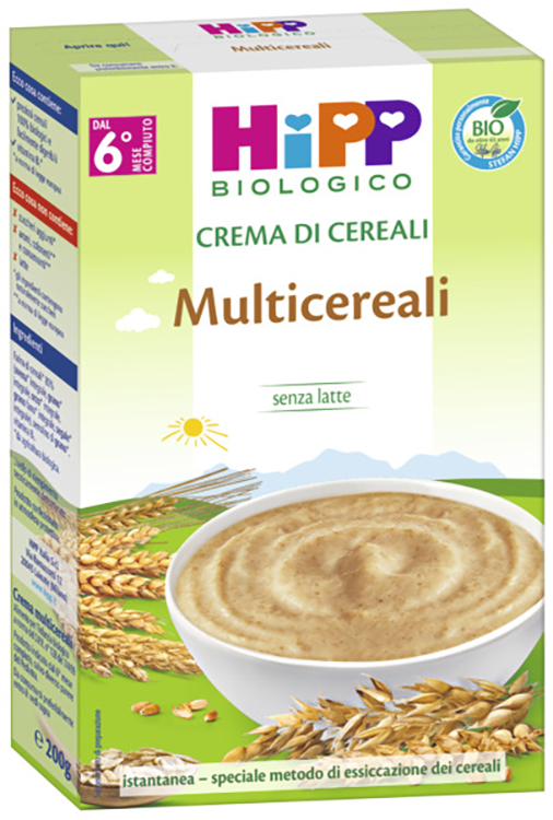 HIPP BIO CREMA CEREALI MULTICEREALI 200 G - Farmacia-flash.it