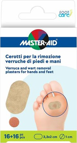 CEROTTO VERRUCHE MASTER-AID FOOTCARE PIEDI/MANI 16 PEZZI E4 - Farmacia-flash.it
