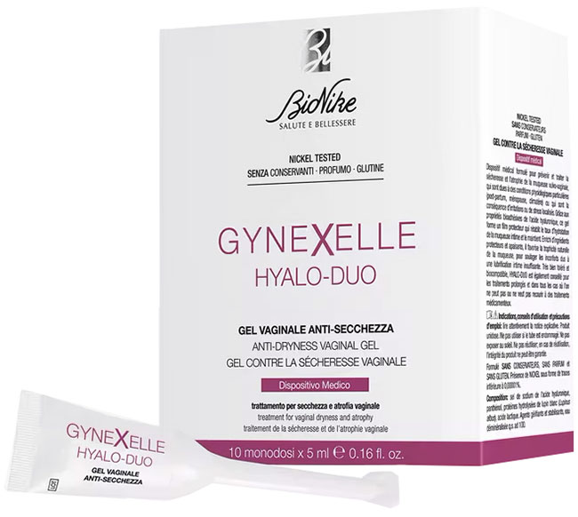 GYNEXELLE HYALO-DUO GEL VAGINALE ANTI-SECCHEZZA 10 PEZZI DA 15 ML - Farmacia-flash.it