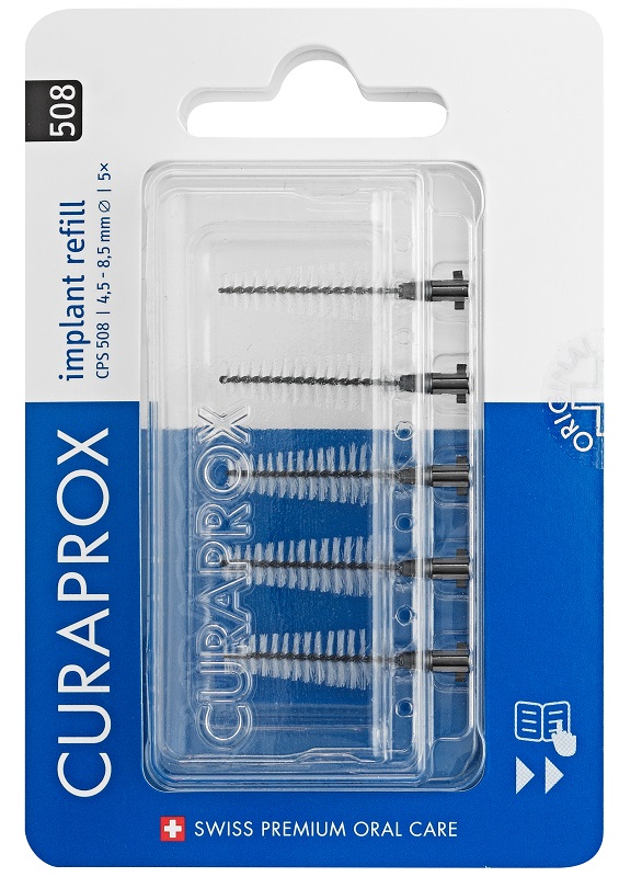CURAPROX CPS 505 IMPLANT REFILL 5 SCOVOLINI BLACK - Farmacia-flash.it