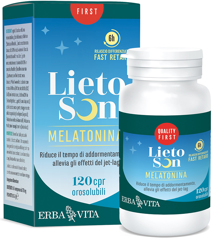 LIETOSON MELATONINA 120 COMPRESSE OROSOLUBILI - Farmacia-flash.it