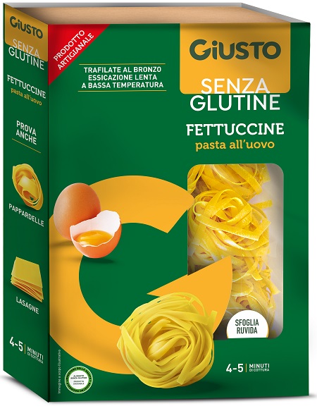 GIUSTO SENZA GLUTINE FETTUCCINE ALL'UOVO 250 G - Farmacia-flash.it