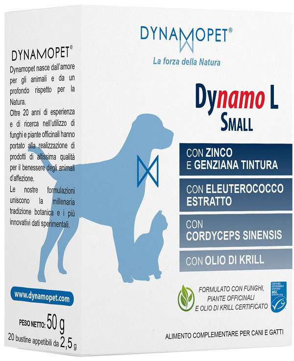 DYNAMO L SMALL 20 BUSTINE APPETIBILI DA 2,5 G - Farmacia-flash.it