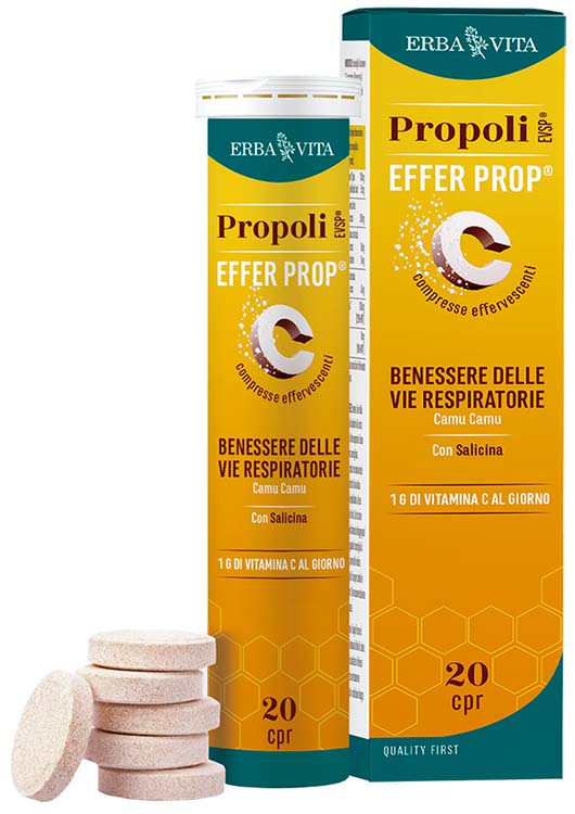 PROPOLI EVSP EFFER PROP 20 COMPRESSE EFFERVESCENTI - Farmacia-flash.it