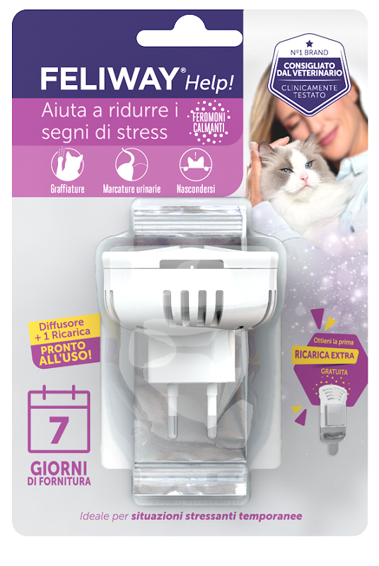 FELIWAY HELP DIFFUSORE + RICARICA 48 ML - Farmacia-flash.it
