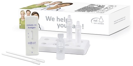 TEST ANTIGENICO RAPIDO COVID-19 NADAL AUTODIAGNOSTICO DETERMINAZIONE QUALITATIVA ANTIGENI SARS-COV-2 IN TAMPONI NASOFARINGEI/OROFARINGEI MEDIANTE IMMUNOCROMATOGRAFIA - Farmacia-flash.it