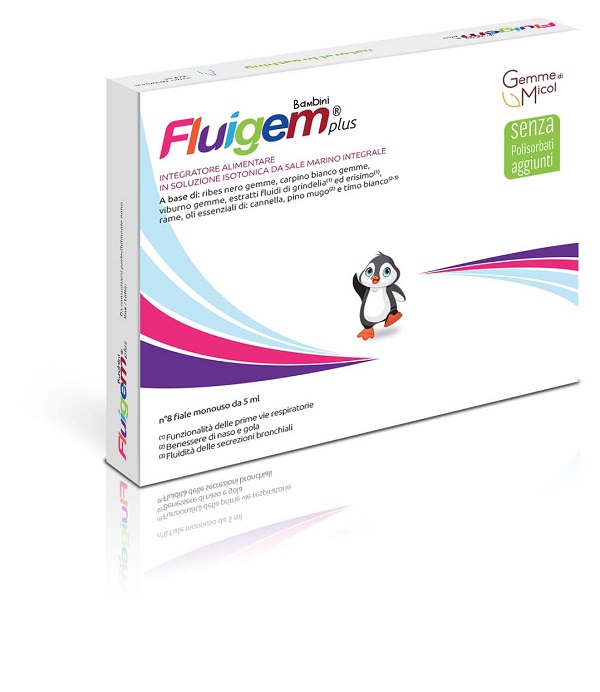 FLUIGEM PLUS BAMBINI 8 FIALE DA 5 ML - Farmacia-flash.it