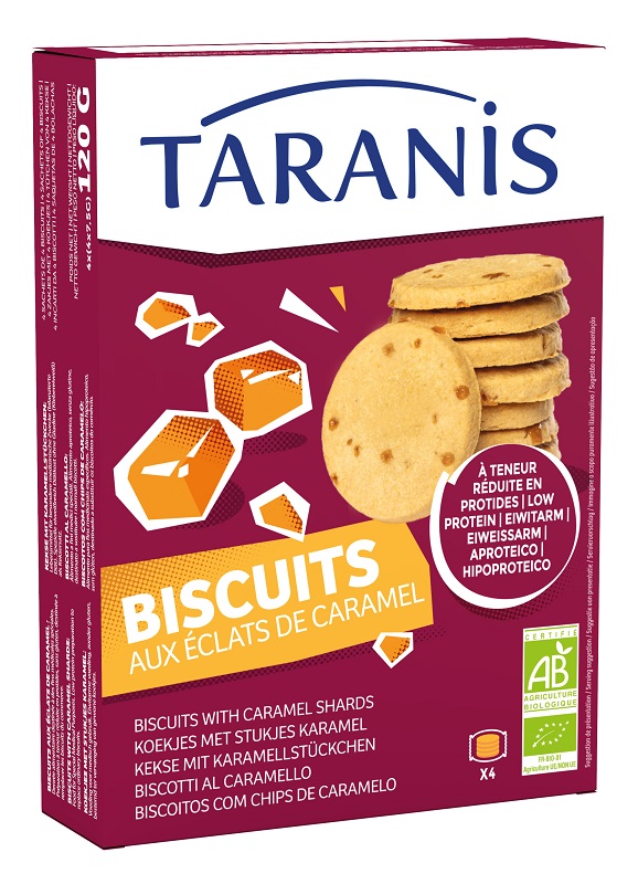TARANIS BISCOTTI AL CARAMELLO 120 G - Farmacia-flash.it
