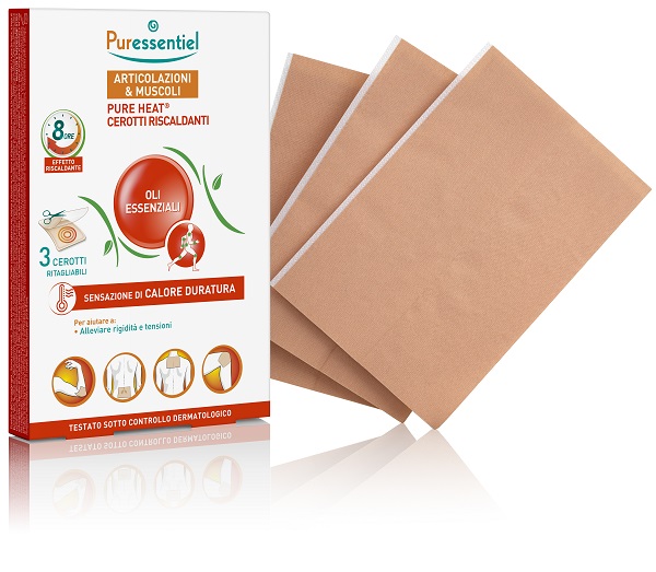 PURESSENTIEL HEAT CEROTTI 3 PEZZI - Farmacia-flash.it