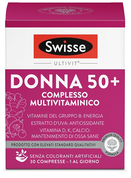 SWISSE MULTIVITAMINICO DONNA 50+ 30 COMPRESSE - Farmacia-flash.it