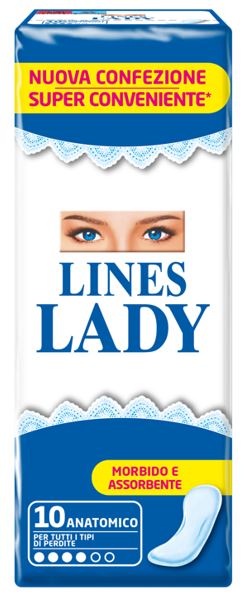 LINES LADY ANATOMICO 10 PEZZI - Farmacia-flash.it