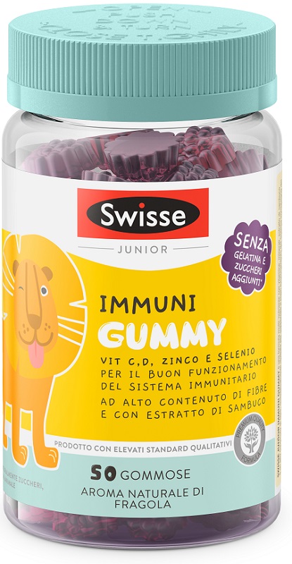 SWISSE JUNIOR IMMUNI GUMMY 50 PASTIGLIE GOMMOSE - Farmacia-flash.it