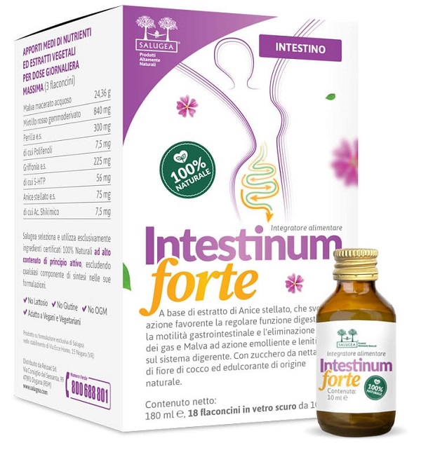 SALUGEA INTESTINUM FORTE 18 FLACONCINI DA 10 ML - Farmacia-flash.it