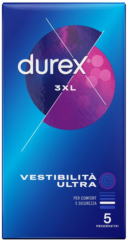 PRESERVATIVO DUREX 3XL VESTIBILITA' ULTRA 5 PEZZI - Farmacia-flash.it
