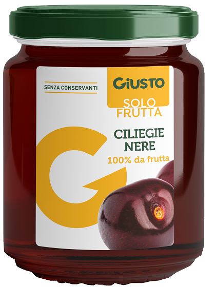 GIUSTO SOLO FRUTTA MARMELLATA CILIEGIE NERE 284 G - Farmacia-flash.it