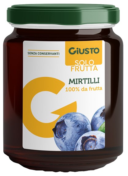GIUSTO SOLO FRUTTA MARMELLATA MIRTILLI 284 G - Farmacia-flash.it