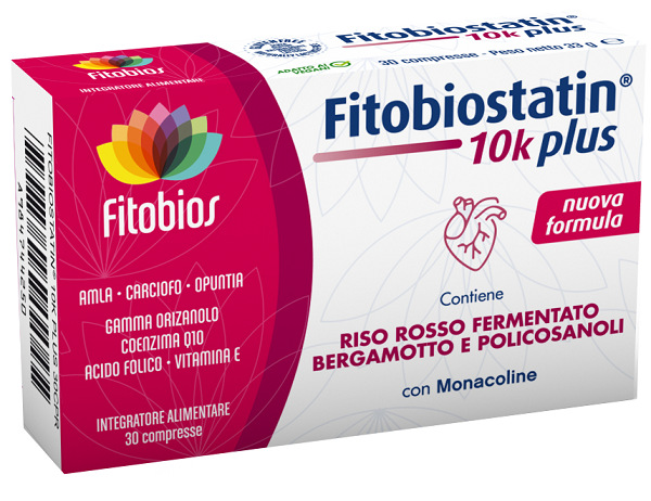 FITOBIOSTATIN 10K PLUS 30 COMPRESSE - Farmacia-flash.it