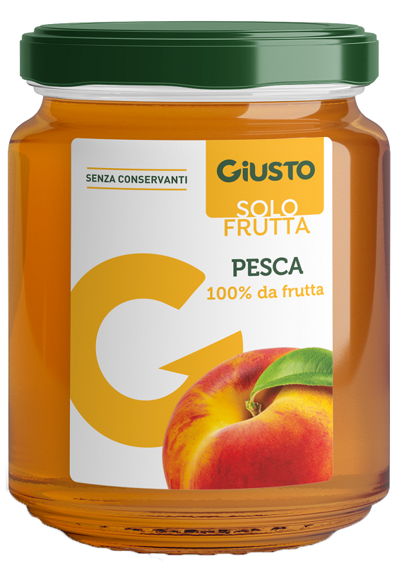 GIUSTO SOLO FRUTTA MARMELLATA PESCA 284 G - Farmacia-flash.it