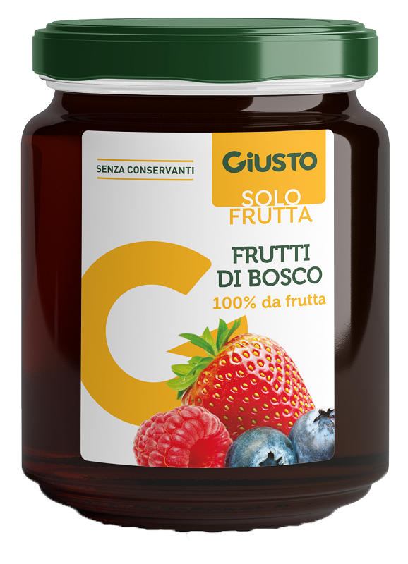 GIUSTO SOLO FRUTTA MARMELLATA FRUTTI ROSSI 284 G - Farmacia-flash.it