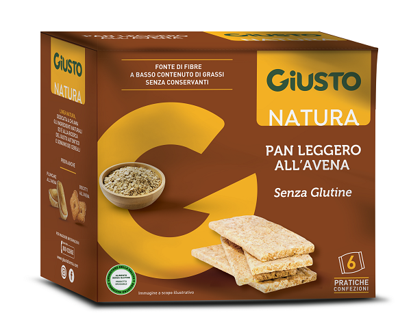 GIUSTO SENZA GLUTINE PANLEGGERO ALL'AVENA 6 CONFEZIONI DA 25G - Farmacia-flash.it