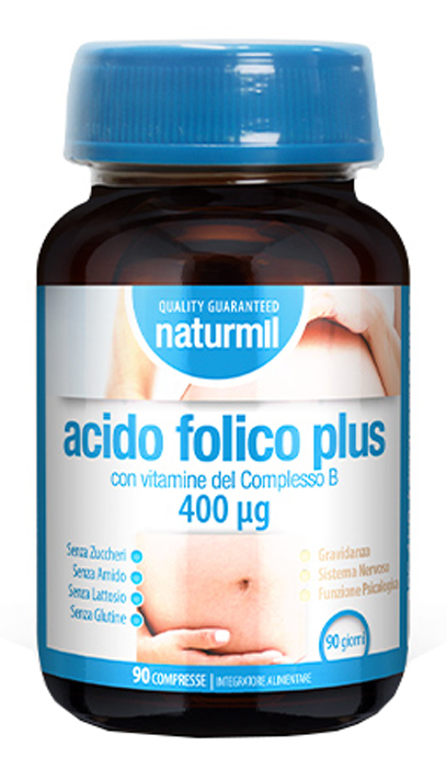 NATURMIL ACIDO FOLICO PLUS 400 MCG 90 COMPRESSE - Farmacia-flash.it