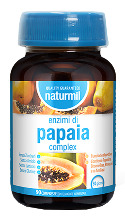 NATURMIL ENZIMI DI PAPAIA COMPLEX 90 COMPRESSE - Farmacia-flash.it