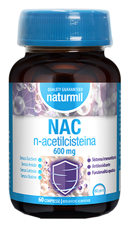 NATURMIL NAC N-ACETILCISTEINA 600 MG 60 COMPRESSE - Farmacia-flash.it