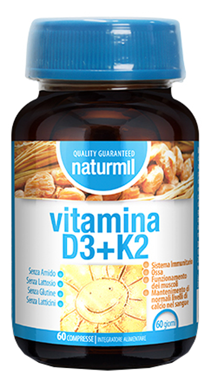 NATURMIL VITAMINA D3+K2 60 COMPRESSE - Farmacia-flash.it