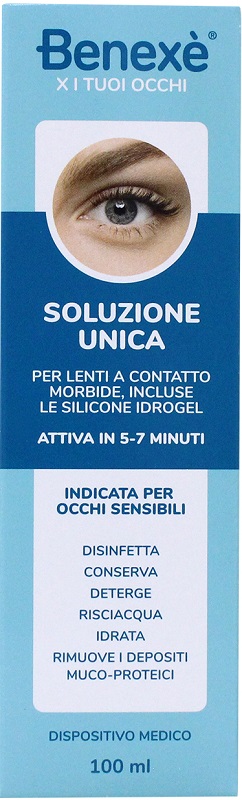 SOLUZIONE UNICA BENEXE' PULIZIA LENTI A CONTATTO 100 ML - Farmacia-flash.it