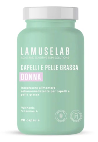 LAMUSELAB CAPELLI E PELLE GRASSA DONNA 90 CAPSULE - Farmacia-flash.it