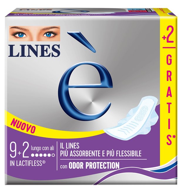 LINES E' LUNGO CARRY PACK 9 + 2 PEZZI - Farmacia-flash.it