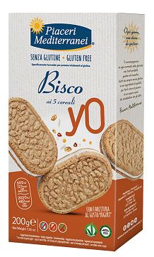 PIACERI MEDITERRANEI BISCO YO 5 CEREALI 200 G - Farmacia-flash.it