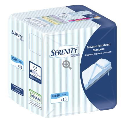 TRAVERSA SERENITY CLASSIC SUPER 40X60 CM 30 PEZZI - Farmacia-flash.it
