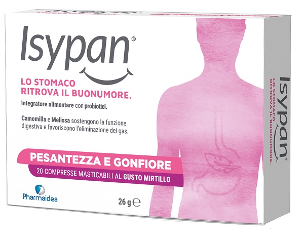 ISYPAN PESANTEZZA GONFIORE 20 COMPRESSE MASTICABILI - Farmacia-flash.it