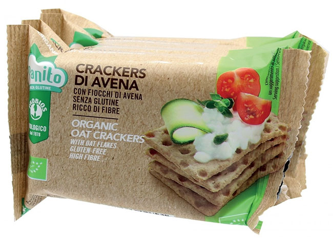 PROBIOS BIO CRACKERS AVENA CON FIOCCHI DI AVENA 4 X 35 G - Farmacia-flash.it