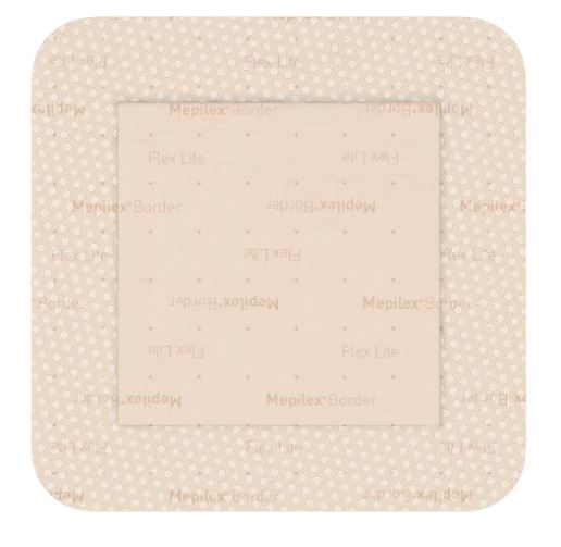 MEDICAZIONE IN SCHIUMA DI POLIURETANO MEPILEX BORDER FLEX LITE 7,5X7,5 CM 5 PEZZI - Farmacia-flash.it