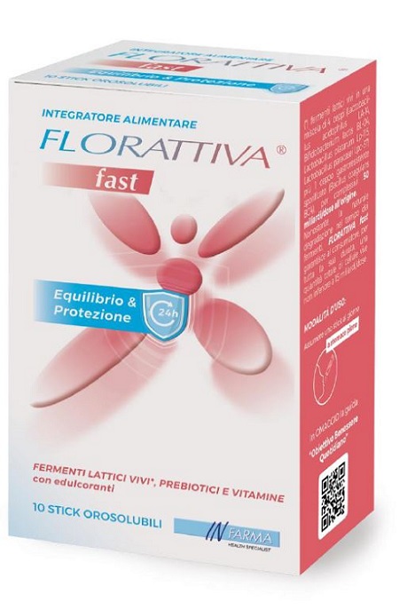FLORATTIVA FAST 10 STICK OROSOLUBILI - Farmacia-flash.it