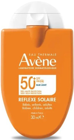 EAU THERMALE AVENE REFLEXE SOLAIRE SPF50+ BEBE BAMBINI ADULTO 30 ML - Farmacia-flash.it