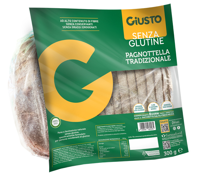 GIUSTO SENZA GLUTINE PAGNOTTELLA 300 G - Farmacia-flash.it