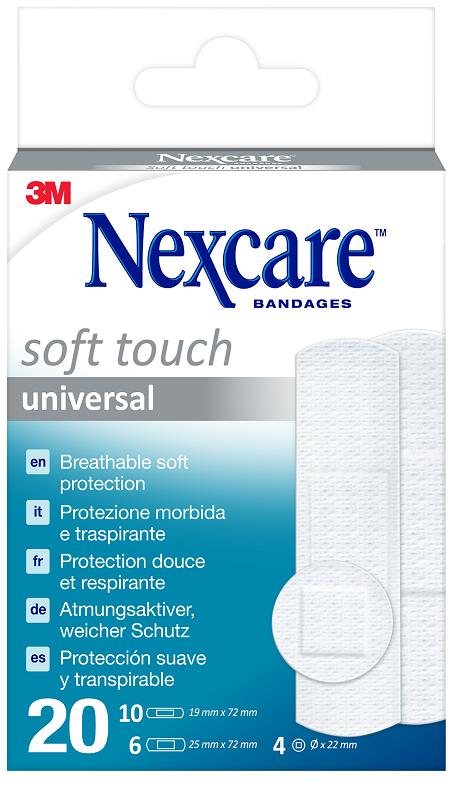 CEROTTO NEXCARE SOFT TOUCH 20 PEZZI ASSORTITI - Farmacia-flash.it