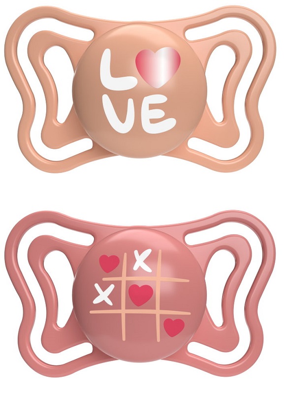 CHICCO SUCCHIETTO LIGHT ROSA SILICONE 16-36M 2 PEZZI - Farmacia-flash.it