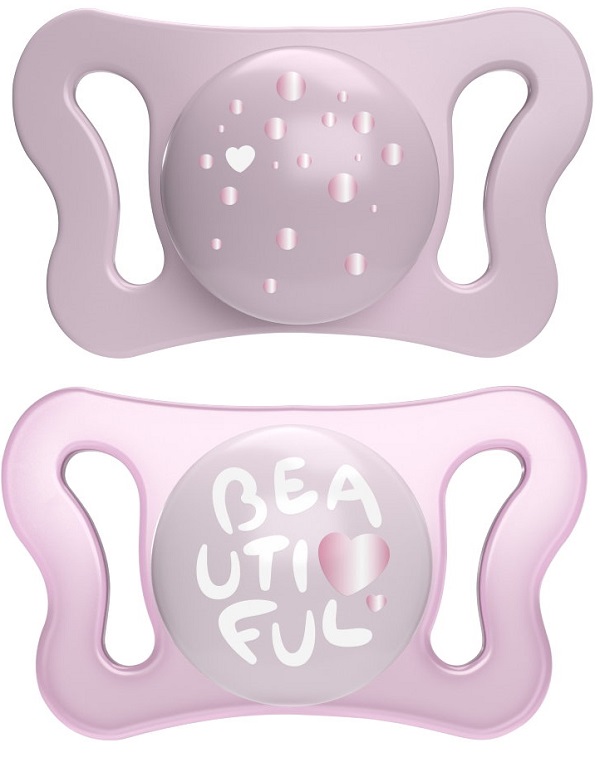 CHICCO SUCCHIETTO MICRO GIRL SILICONE 0-2M 2 PEZZI - Farmacia-flash.it