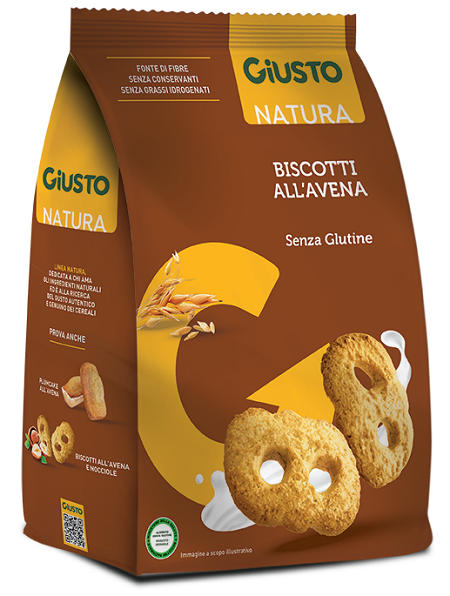 GIUSTO SENZA GLUTINE BISCOTTI AVENA 250 G - Farmacia-flash.it