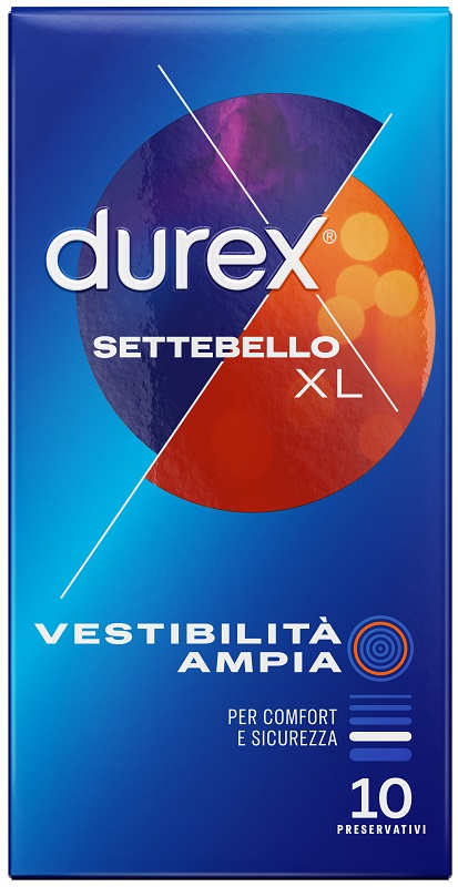 PROFILATTICO DUREX SETTEBELLO EXTRALARGE 10 PEZZI - Farmacia-flash.it