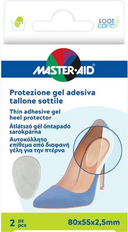 PROTEZIONE ADESIVA MASTER-AID FOOTCARE SOTTILE TALLONE 2 PEZZI F5 - Farmacia-flash.it