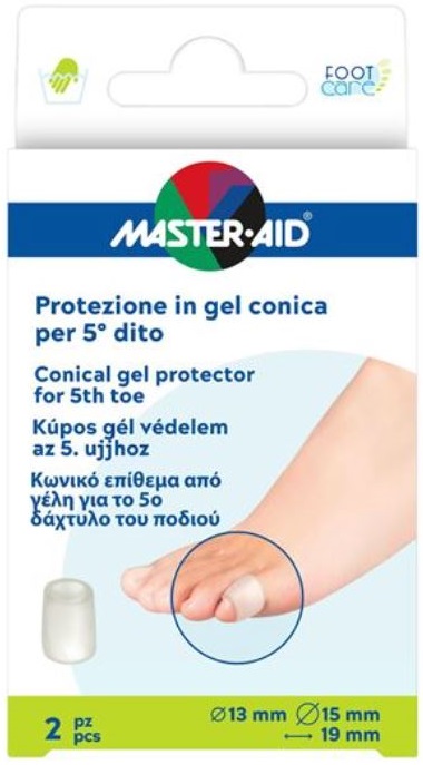 PROTEZIONE CONICA MASTER-AID FOOTCARE 5 DITO 2 PEZZI C3 - Farmacia-flash.it