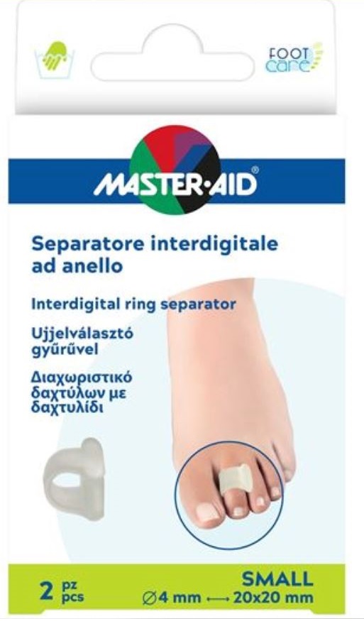 SEPARATORE DITA MASTER-AID FOOTCARE CON ANELLO LARGE 2 PEZZI C18 - Farmacia-flash.it