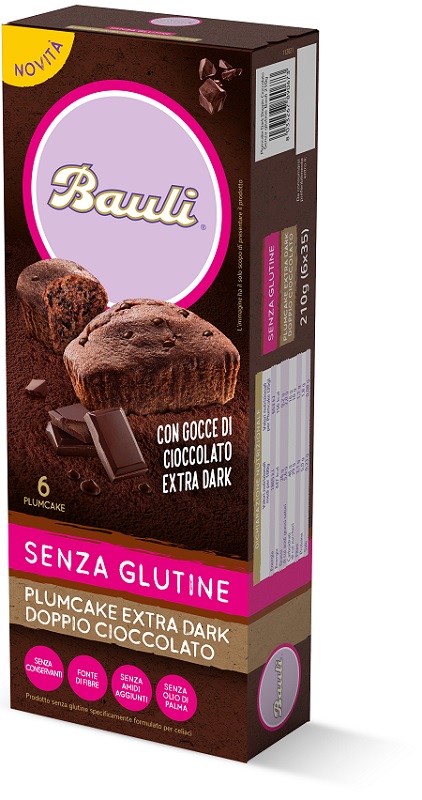 BAULI PLUMCAKE EXTRA DARK DOPPIO CIOCCOLATO 210 G - Farmacia-flash.it